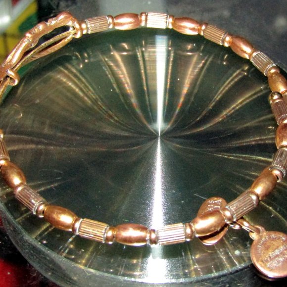 Vintage Alex & Ani Copper & Infinity Symbol Charm Bracelet Wrap Around - Picture 2 of 6